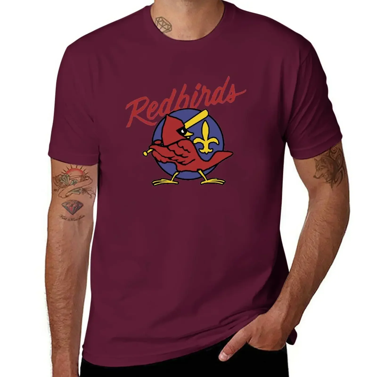 Louisville Redbirds Vintage Minor League Baseball T-Shirt summer clothes anime designer t shirt The A-Team Shirt Summer Clothing