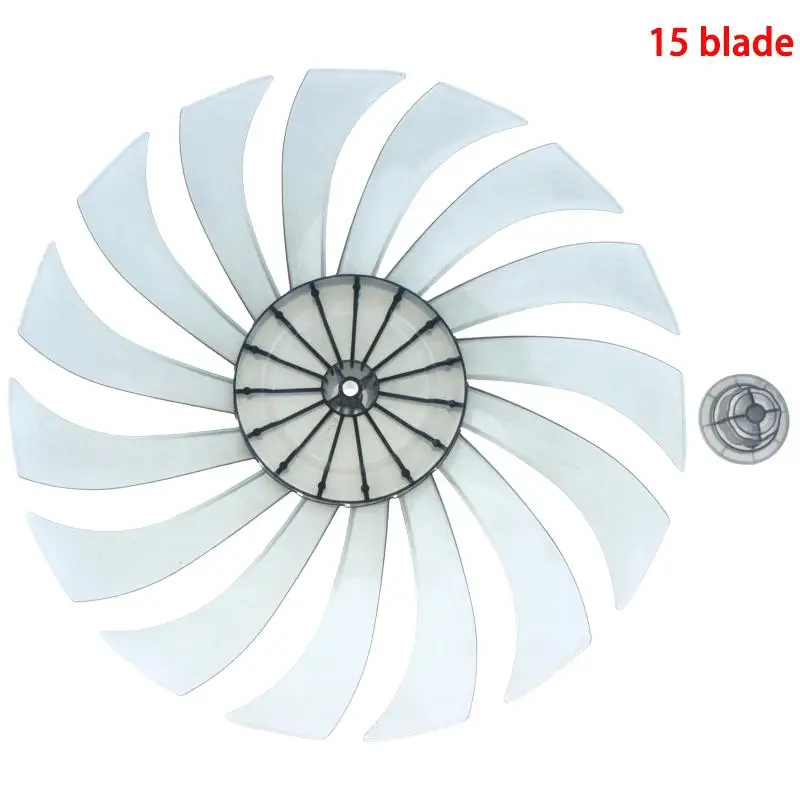 14 Inch Silent Fan Blade with Nut Cover Universal Fit for Home Balcony Table Floor Fan Use