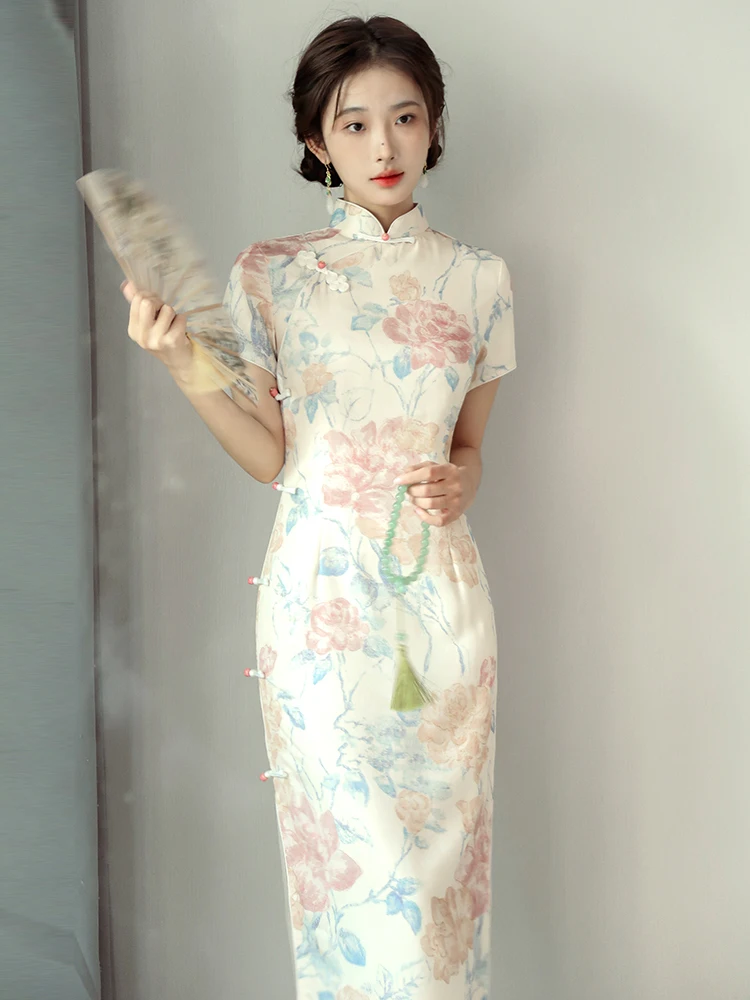 

Ele Young, обновленная версия, новая китайская коллекция в национальном стиле, вышивка с узором «Цветы груши», весна-лето, новинка