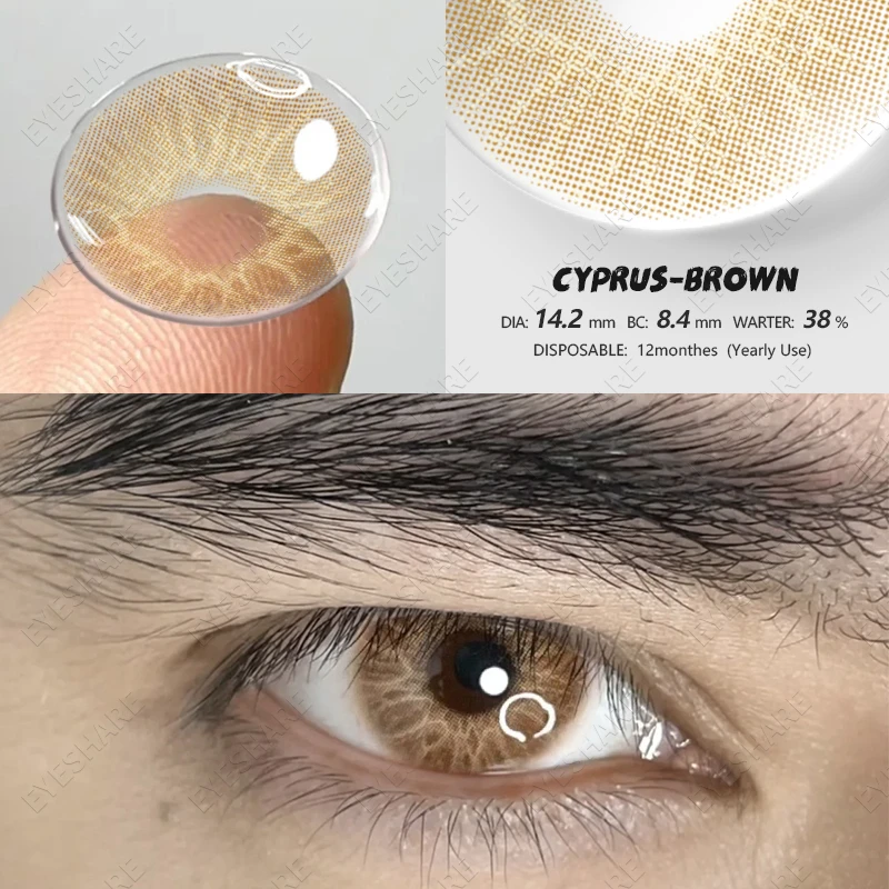 EYESHARE NEW Colored Contact lenses For Eyes 1 pair Brown Eyes Contact Lens Fashion Blue Contacts Makeup Yearly Green Contacts