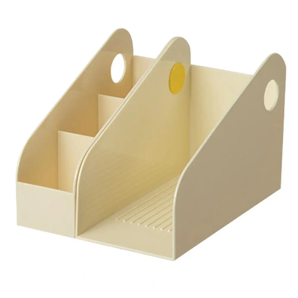 Convenient Office Document File Storage Box Desktop Organizer Plastic Sundries Container Lightweight Office Supplies
