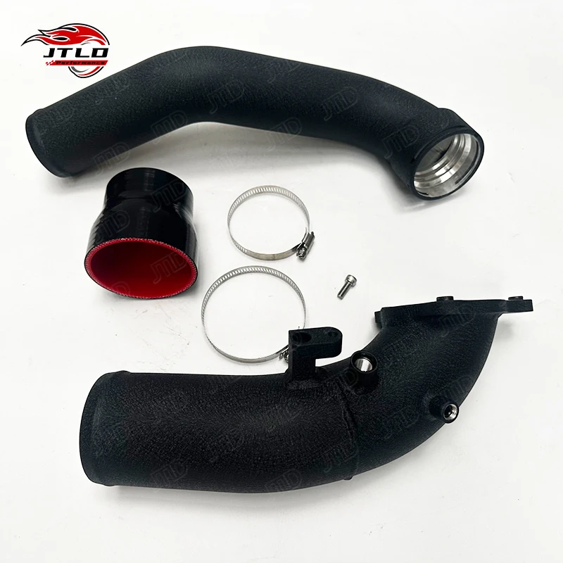 Sistem Pipa Intake Udara Dingin Aluminium JTLD untuk BMW G20 B58 3.0T A90 Supra B58 Gen1, Kit Filter Pipa Pengisian