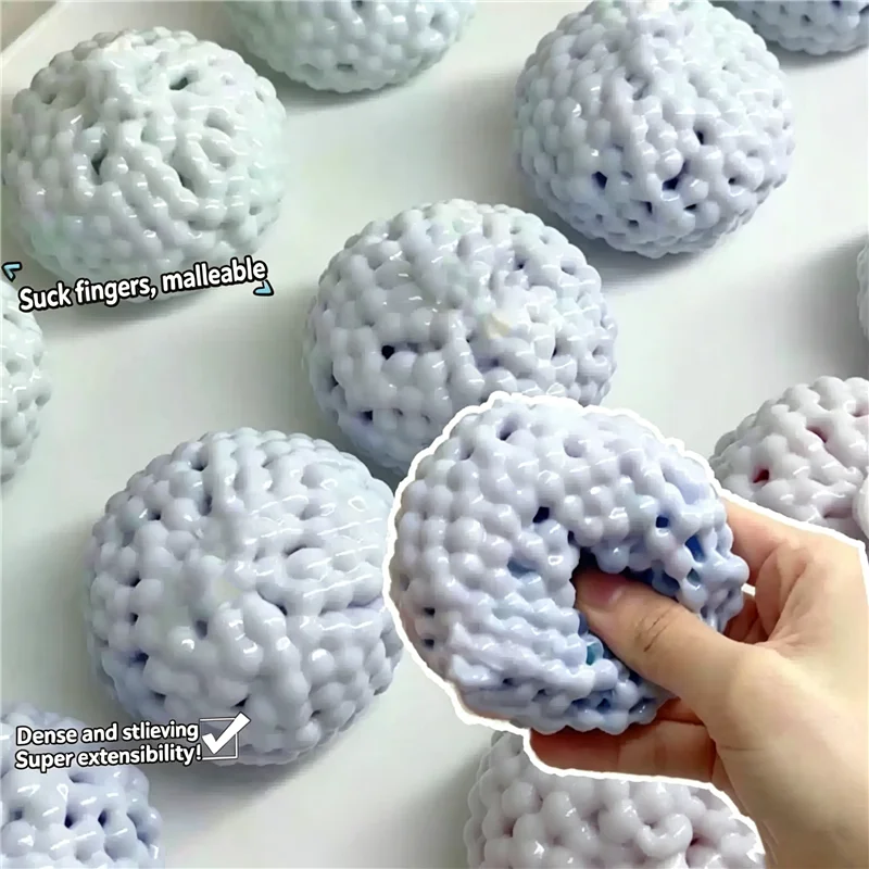 Stress Relief Mochi Bead Ball Fidget Toy Antistress Anxiety Hand Exercise Sensory Toy Non-toxic for Adults ADHD Office Home Gift