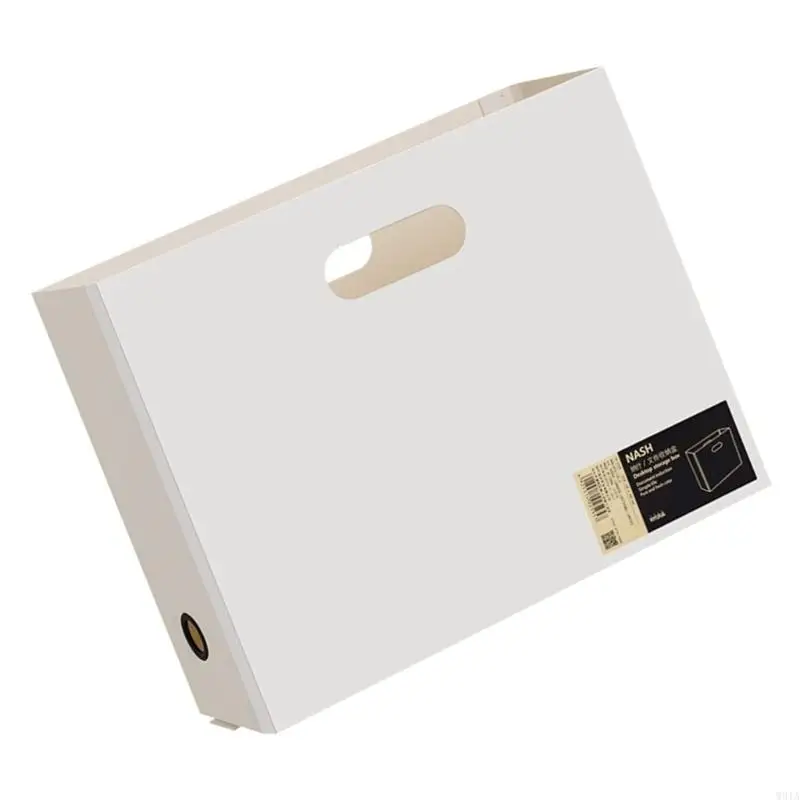 W91A A 4 مربع ملفات بلاستيكية مربع كبير منظم القرطاسية منظم منظم الوثيقة