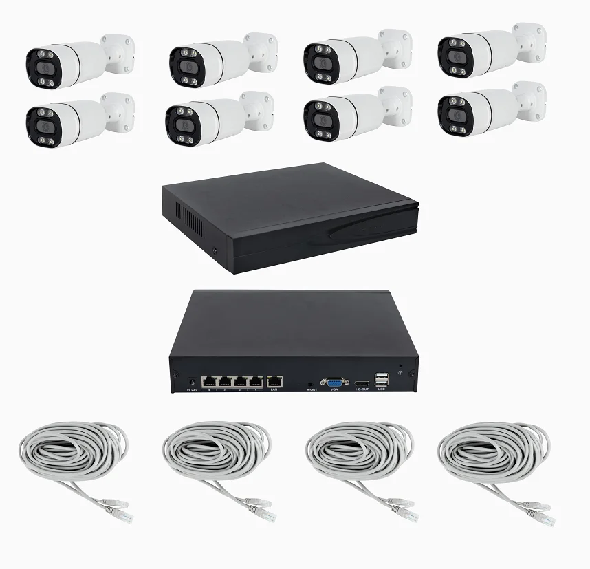 

4K 8channel 8mp Security Camera System Outdoor Home Poe Nvr Kit Cctv Ip Cameras Surveillance Security Camera System