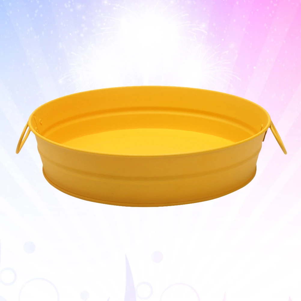 

Creative Stainless Steel Snack Plate Mini Dessert Dish Yellow Pcs Bright Color High Quality For Nuts Dried Fruits Appetizers