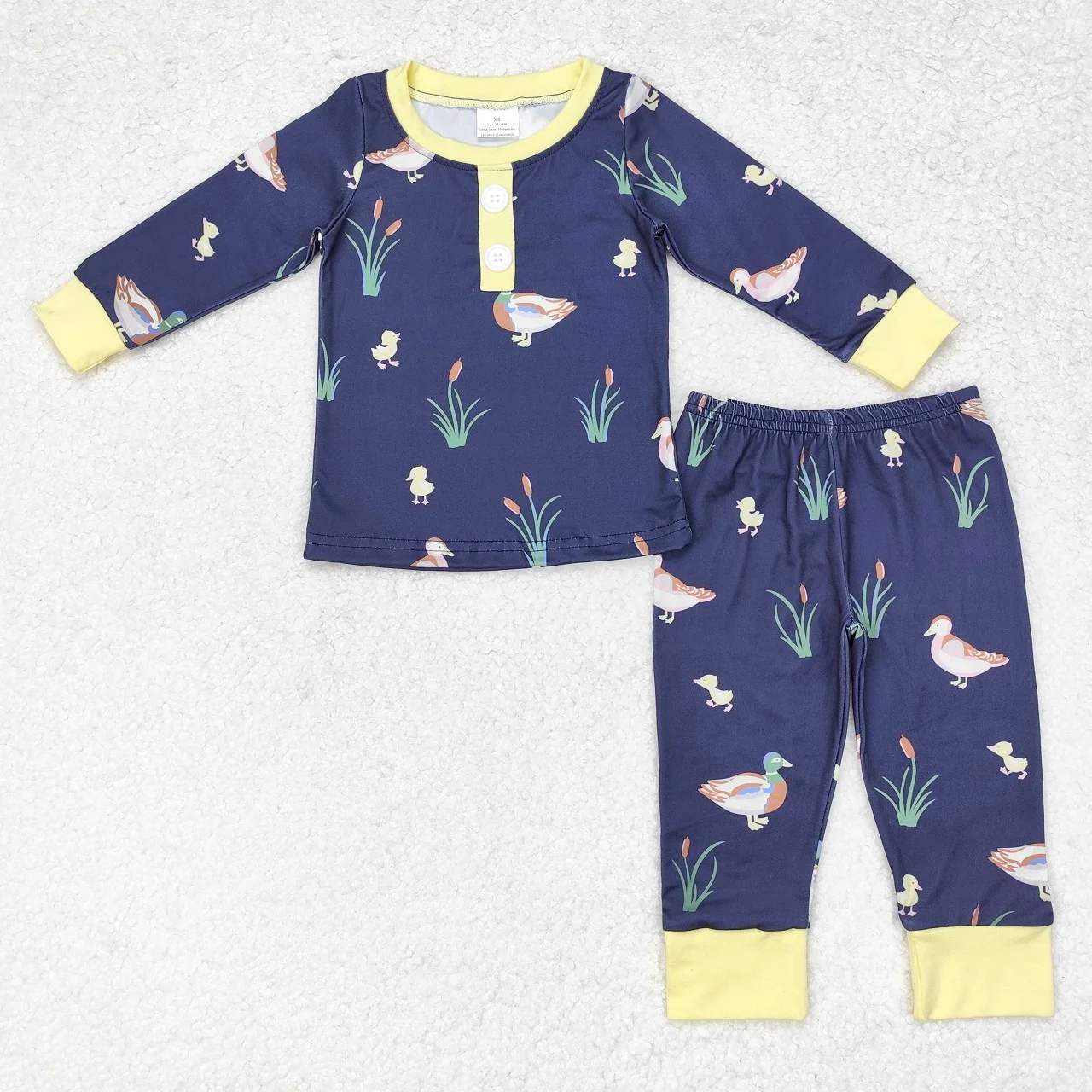 

Wholesale Infant T-Shirts Pants Long Sleeves Nightwear Children Kids Pajamas Set Baby Boy Toddler Ducks Sleepwear Outfit