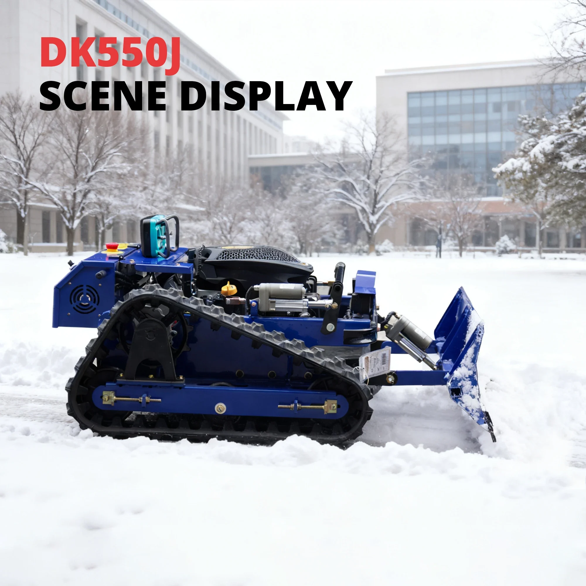 Customized RC Lawn Mower, Rechargeable Remote Control Grass Cutter with Snow Shovel, Safe and Durable, Perfect for Home Garden