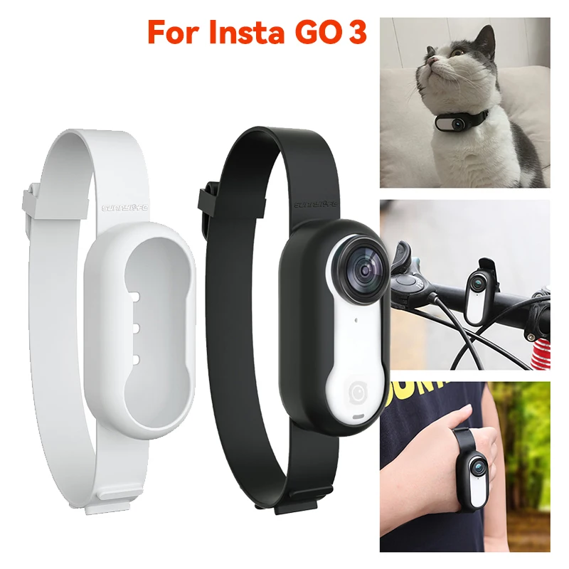 

Camera Strap Silicone Protective Cover For Insta360 GO 3 GO 3S Multifunctional Wristband Backpack Stripe Camera GO 3 Accessories