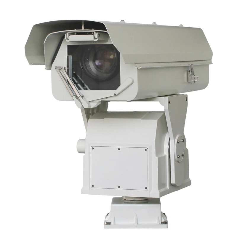 Long Range Thermal Imaging PTZ Camera 2MP 52x Zoom 640x512 Resolution IP66 Waterproof H.265 Compression IP Network Camera