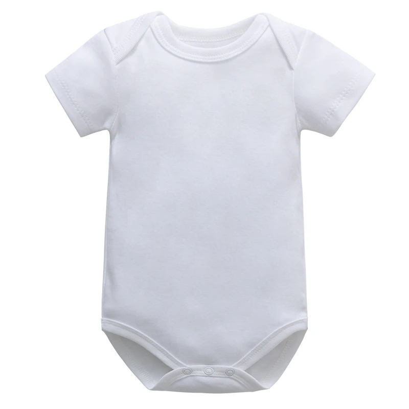 Newborn Baby Bodysuit Summer Solid O-neck Soft Cotton Short Sleeve Baby Clothing Body Baby Boys Girls Baby Bodysuits baby tee