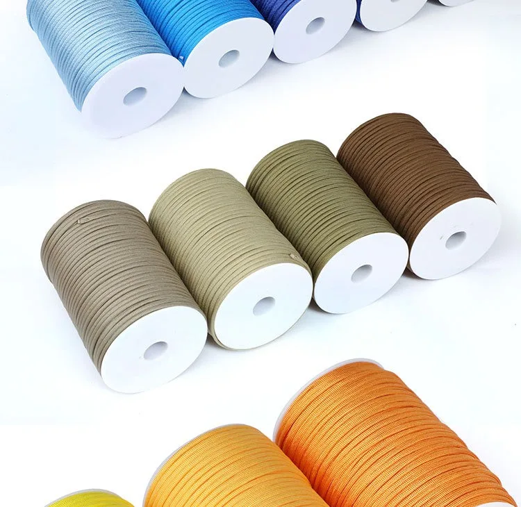 100 m 550 Militär 7-adriges Paracord-Seil 4 mm Outdoor-Polyester-Fallschirmschnur Camping Survival Regenschirm Zeltbündel – Detail 12