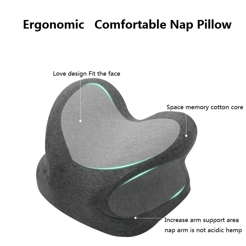 Office Desk Nap Sleeping Pillow Lunch Break Orthopedic Pillow Ergonomics Slow Rebound Memory Foam Student Relieve Fatigue