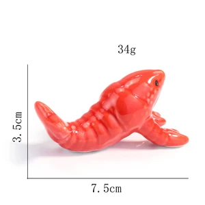 Sevimli glitter kerevit veya ıstakoz karides deniz ürünleri, biyoloji, seramik, porselen, el sanatları, süs eşyaları, çatal bıçak takımı, çubuk dinlenme, çay dekoru, evcil hayvan Penguenin ilk 10 satışı, tabiri caizse 9 numara