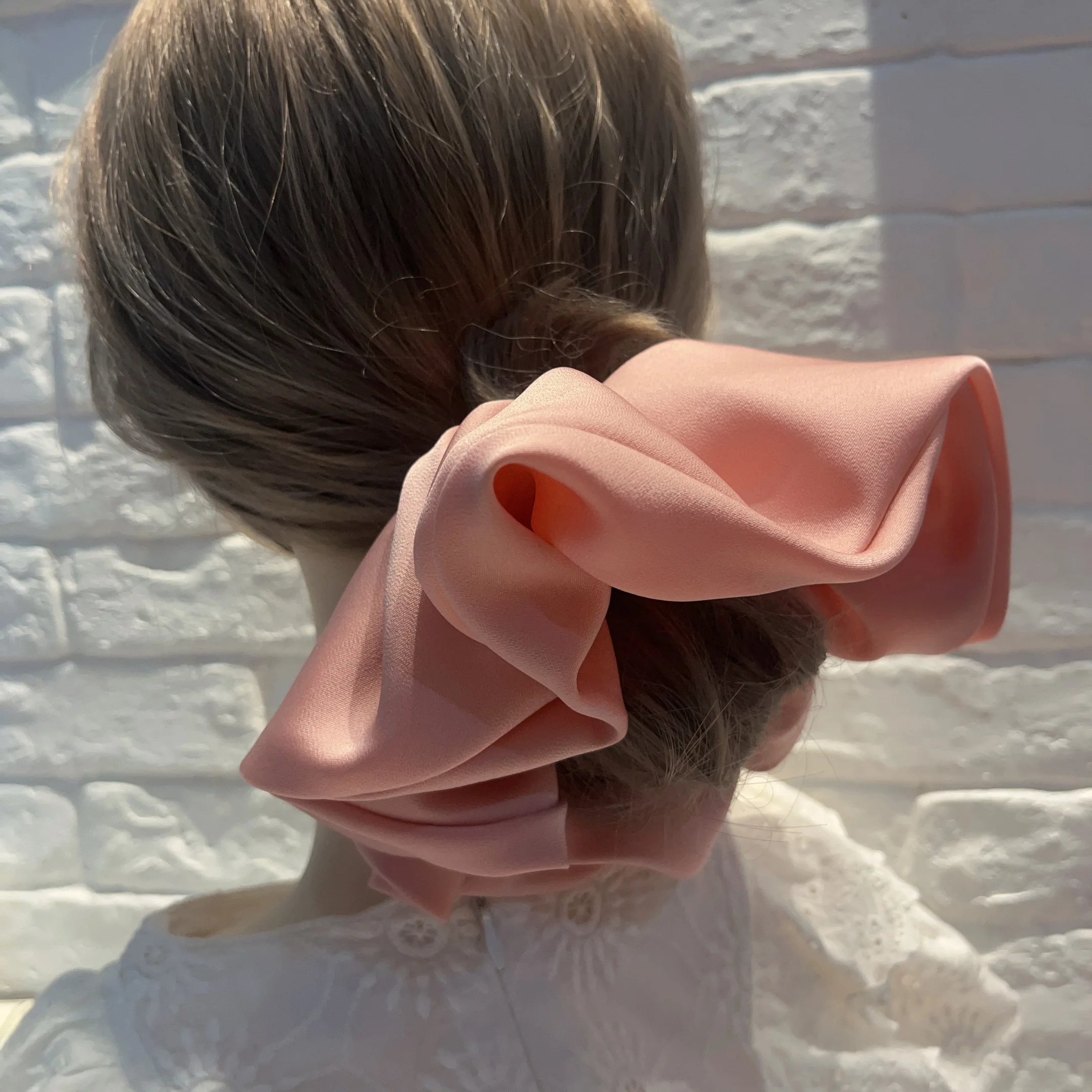 Super large fashionable  Korean Scrunchies for Women Girls  exaggerated hair ring French sausage ring hair accessory