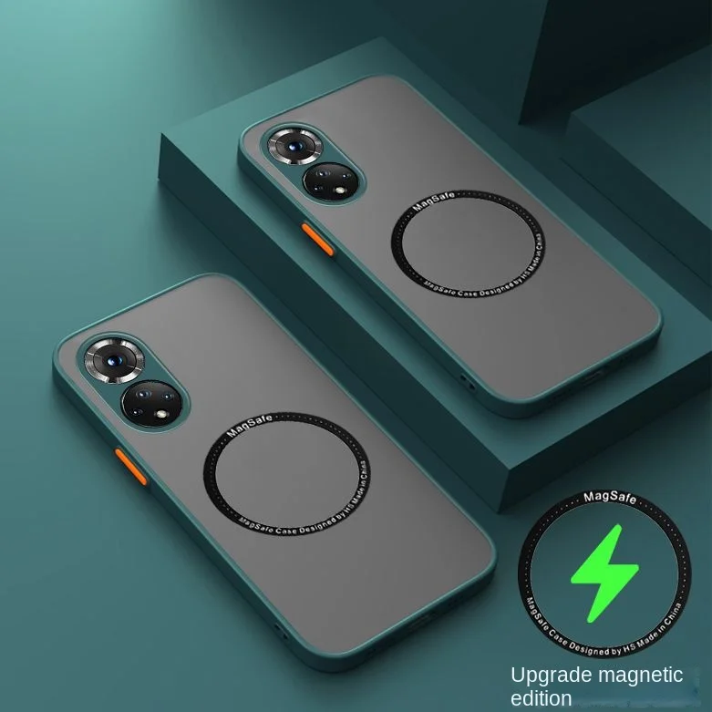 Dla Huawei Honor 90 80 70 60 50 Pro Etui Hard PC Magnetyczne bezprzewodowe ładowanie Ochronna tylna obudowa dla Honor90 90pro Obudowa telefonu