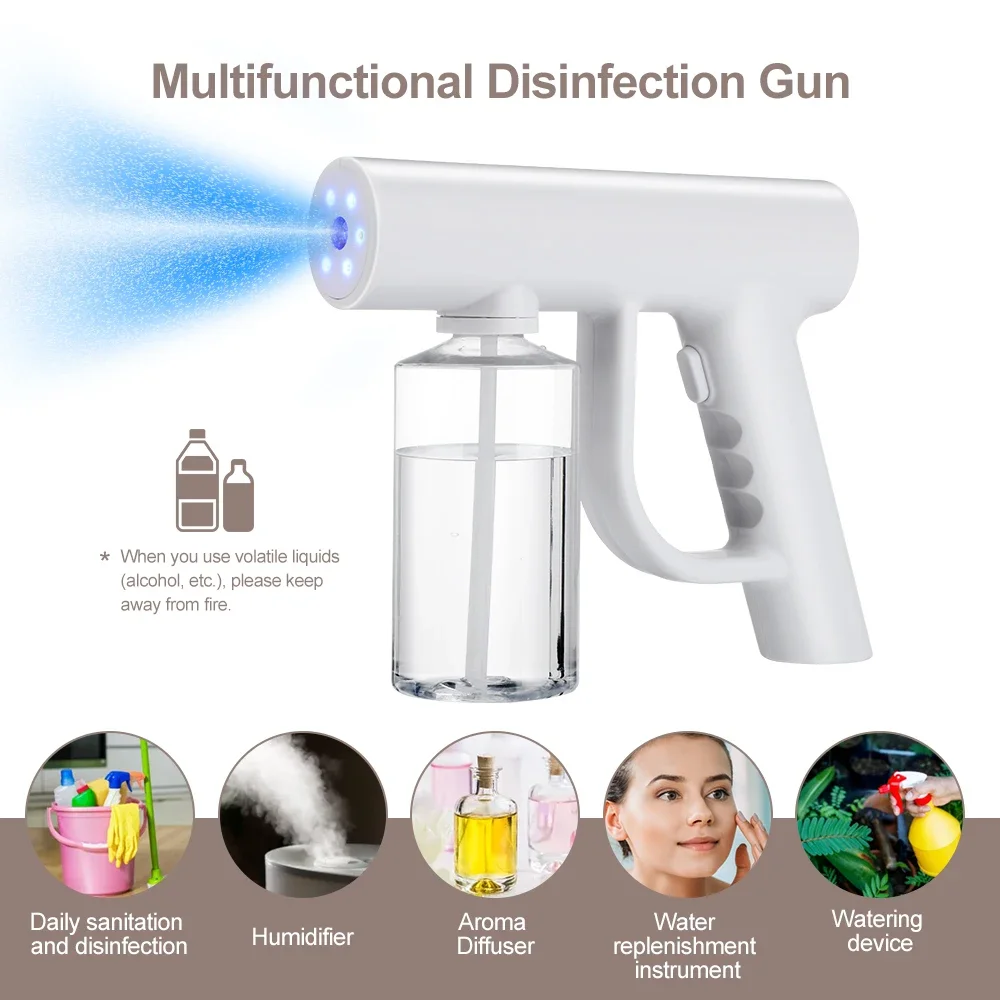 Electric Disinfectant Spray Gun Portable Nano Sterilization Mist Sprayer