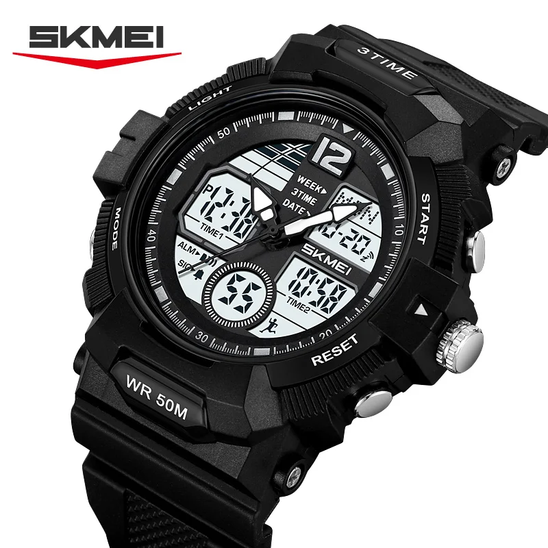 SKMEI повседневные цифровые часы мирового времени, модный дизайн, водонепроницаемые наручные часы с хронографом, спортивные часы-будильник для мужчин и женщин