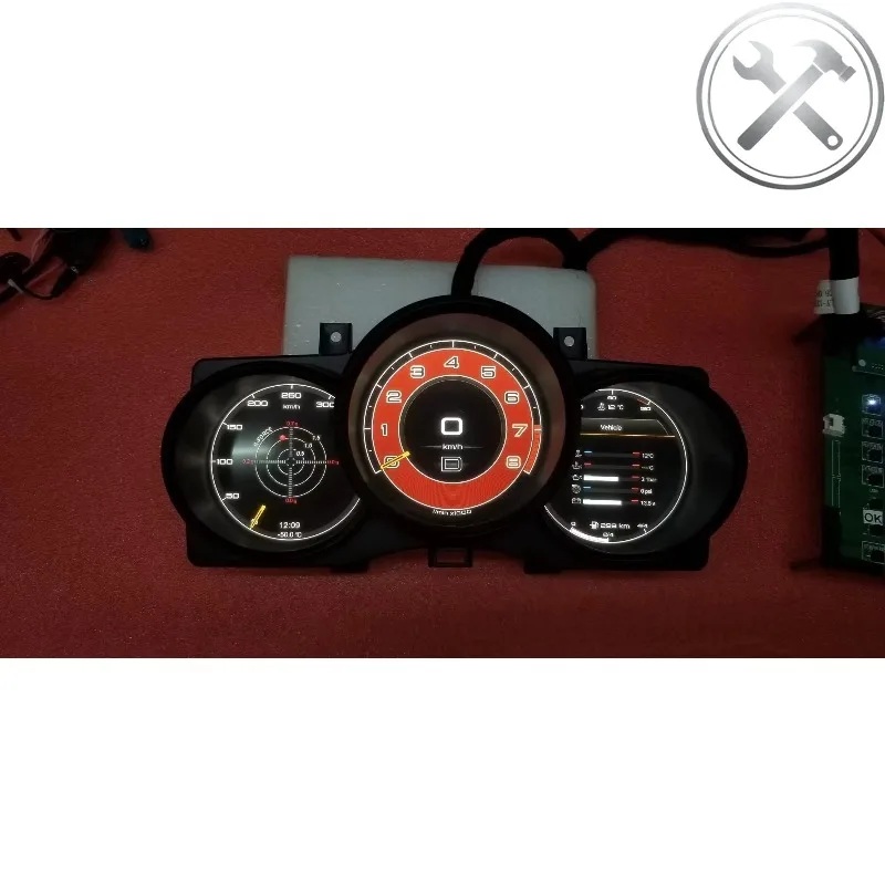 

12.3 Inch LINUX LCD Digital Virtual Cockpit Dashboard Speedometer Instrument Cluster Multimedia Player Auto Parts for Macan 20