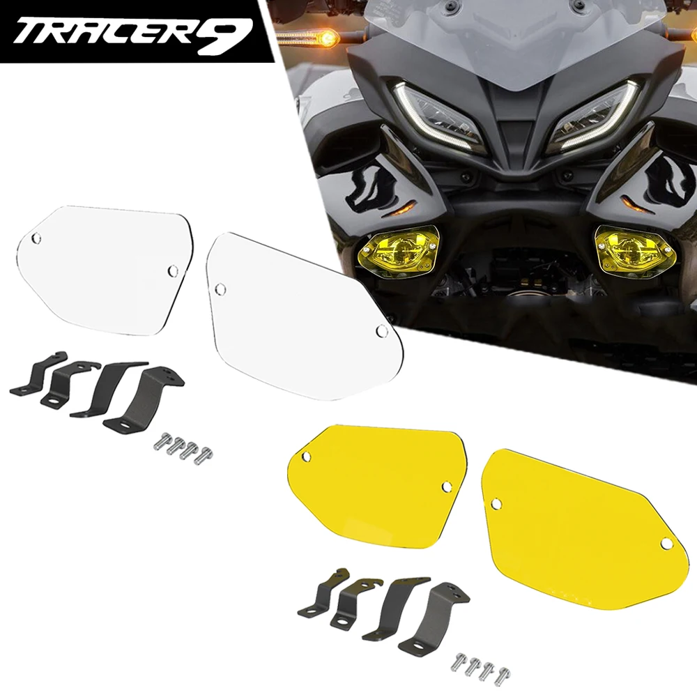 

For Yamaha Tracer9/GT Tracer900/GT Tracer 9 900 GT 2021-2024 Motorcycle Foglight Lamp Cover Auxiliary Fog Light Protection Gurad