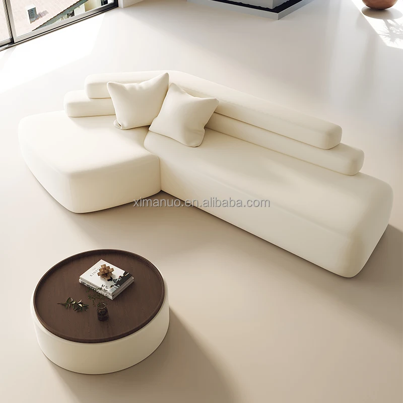 Beauty Salon Clothing Sofa Store Lounge Area Reception Light Luxury Cream Wind Technology Sofa Clothes Fabric