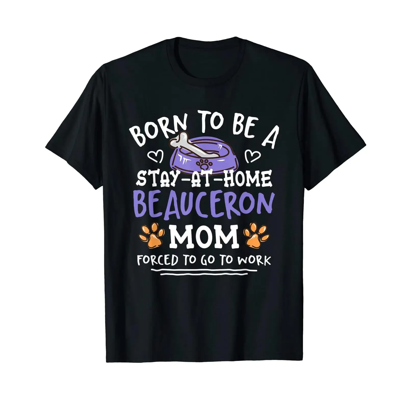 Born To Be A Beauceron Mom Funny Red Stocking Dog Humor T Shirt vintage Washed Slightly streetwear Casual Versatile Stylish