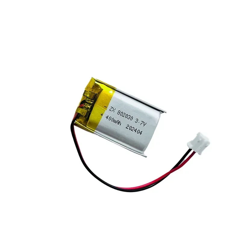 3.7V 400mAh เซลล์ลิเธียมโพลิเมอร์802030แบตเตอรี่แบบชาร์จไฟได้ลิเธียมไอออนสำหรับ MP4 MP3 MP5 GPS