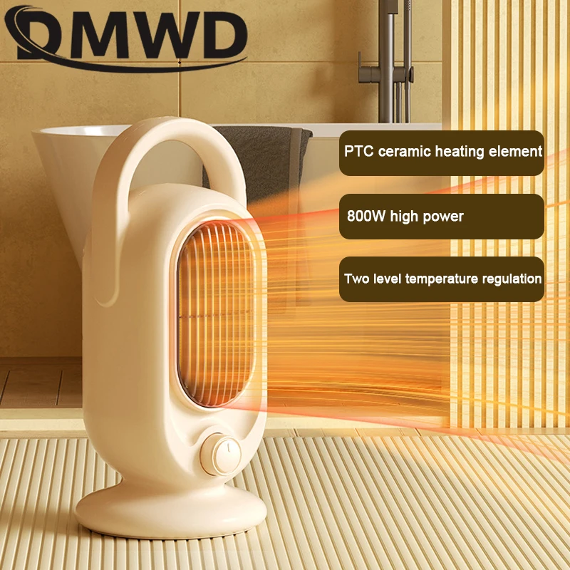 

DMWD Electric Heater 800W Fast Heating Fan Portable Winter Warmer Overheat Room Air Heating Stove Household Radiator