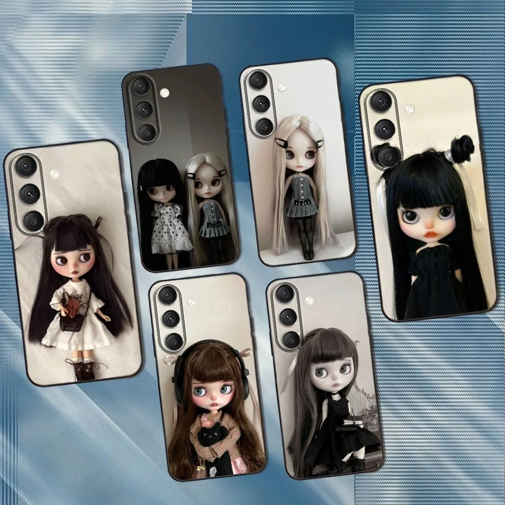 

Doll B-BlytheS Cute Phone Case For Samsung S25,S24,S23,S22,S21,S20,S10,Ultra,Plus,Lite,FE,Soft Silicone Black Cover
