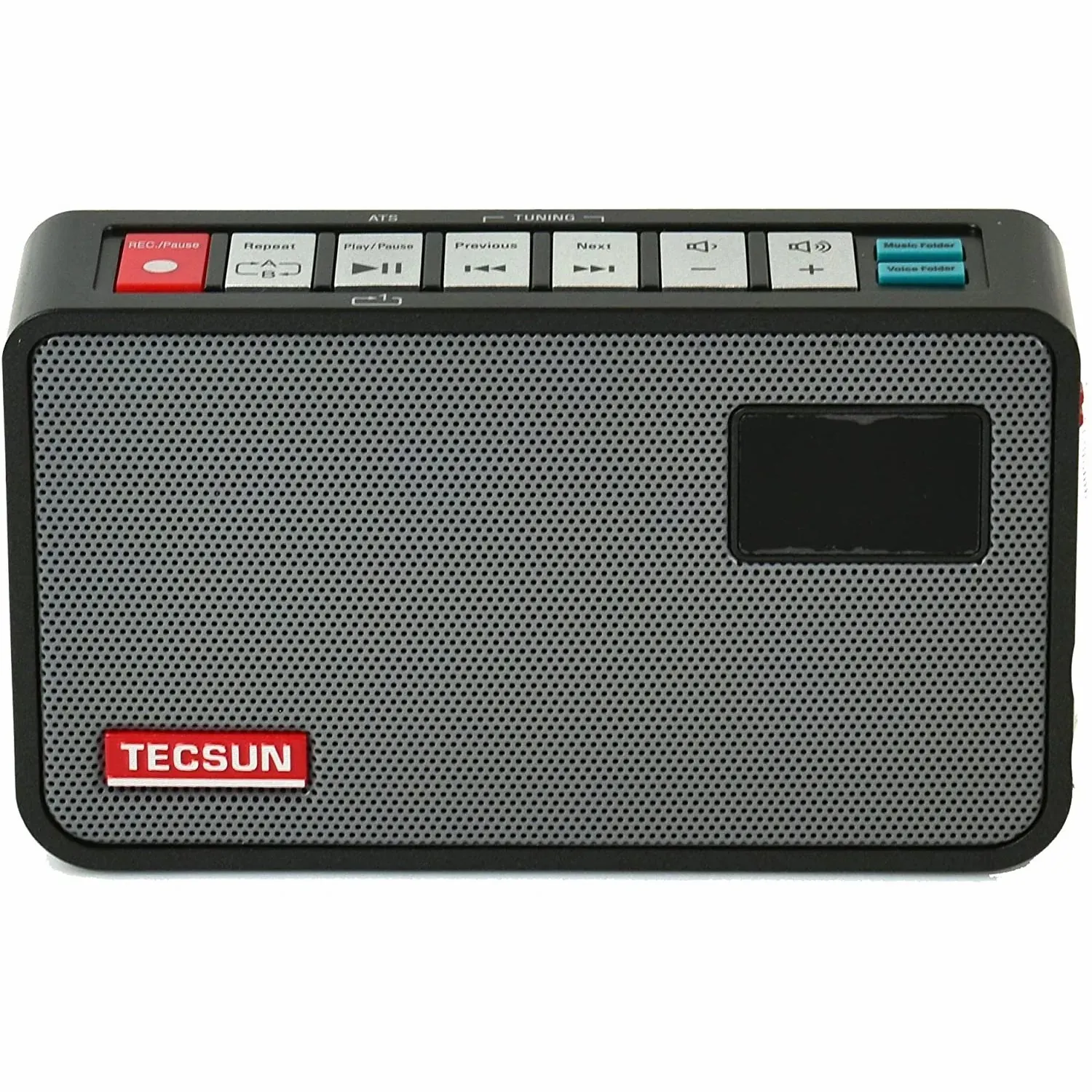 Tecsun-جهاز استقبال راديو FM محمول مع مسجل رقمي مشغل MP3 ، مكبر صوت ستيريو ، من ICR100