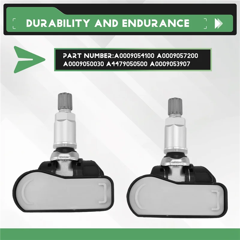 

NEW-2PCS TPMS Tire Pressure Monitoring Sensor A0009050030 For Mercedes Benz W176 W205 X253 W212 W221 W447 W166 W463