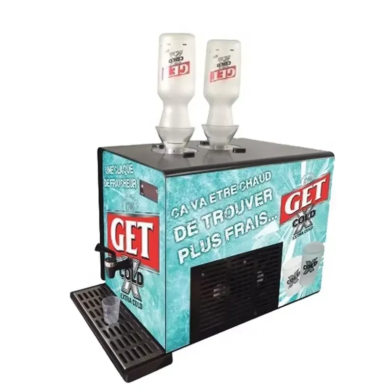 Electric Wine Dispenser 2 Bottle Portable Liquor Chiller Fast Speed Whiskey Machine Bar Butler for Home Party Bar Use
