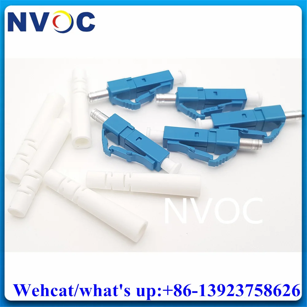 200Pcs LC/UPC MM Multimode Duplex Dual Fiber Optic Connector with Ferrule,LCPC 3.0mm OM3 OM4 LC/APC SM/MM/DX/3.0mm Connector