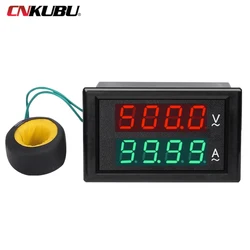 DL69-2042T Wisselspanning En Stroommeter 500V 0-100a Hoge Precisie Digitale Dubbele Display Meter Tester