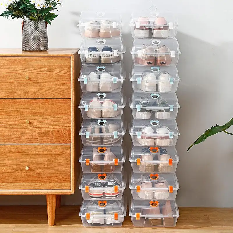 caixas-de-armazenamento-de-sapatos-empilhaveis-de-plastico-transparente-para-sala-de-estar-e-quarto-caixa-organizadora-compacta-solucoes-de-armazenamento-domestico