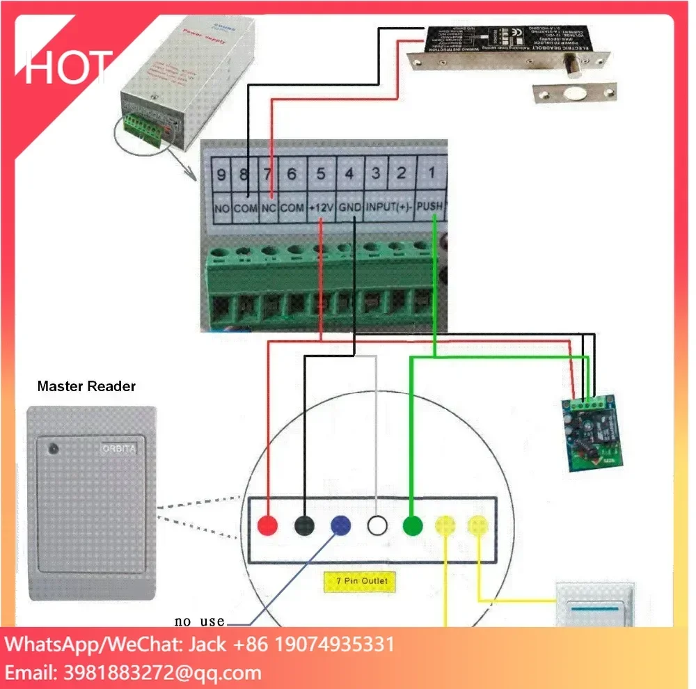 Orbita rfid smart key card elevator access control system