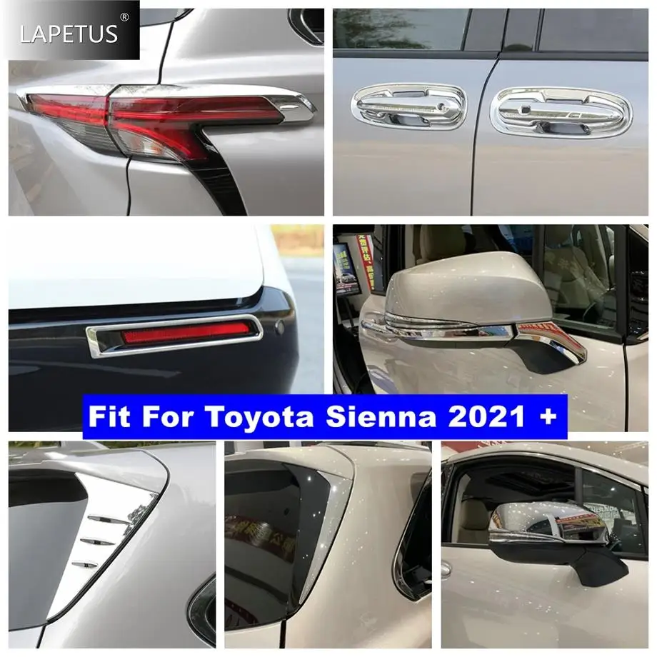 

For Toyota Sienna 2021 - 2023 ABS Car Door Handle Bowl / Rearview Mirror / Rear Fog Lights / Window Wiper Accessories Cover Trim