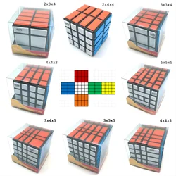 Calvin's Puzzle 5x5x5 Cube 4x4x5 3x5x5 3x4x5 2x4x4 4x4x3 3x3x4 2x3x4 Bandage Cube Black Body Magic Cube Toys for Kids
