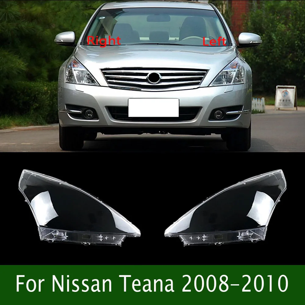 

For Nissan Teana 2008-2010 Headlight Cover Transparent Lamp Shade Headlamp Shell Lens Replace Original Lampshade Plexiglass