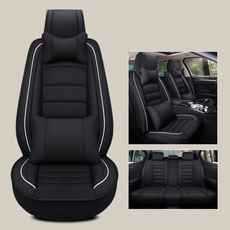 Flax Luxury Universal Car Seat Covers For Chery Jetour X70 Plus X90 Tiggo 5X 3X 8 7 Max Arrizo Pro Auto Interior Accessories