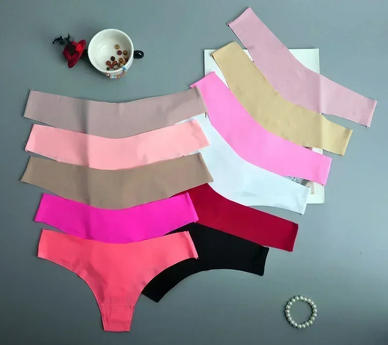 2pcs Sexy Lingerie Seamless Women G-string Underwear Ladies Panties Lingerie Bikini Pants Tanga Thong Intimatewear Briefs