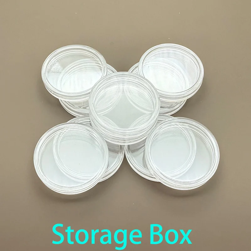 33mm Storage Box Watch Hands, Watch Dial, Chapter Ring Jewelry Bead Storage Box Coin Collection Case Watch Parts Storage Box