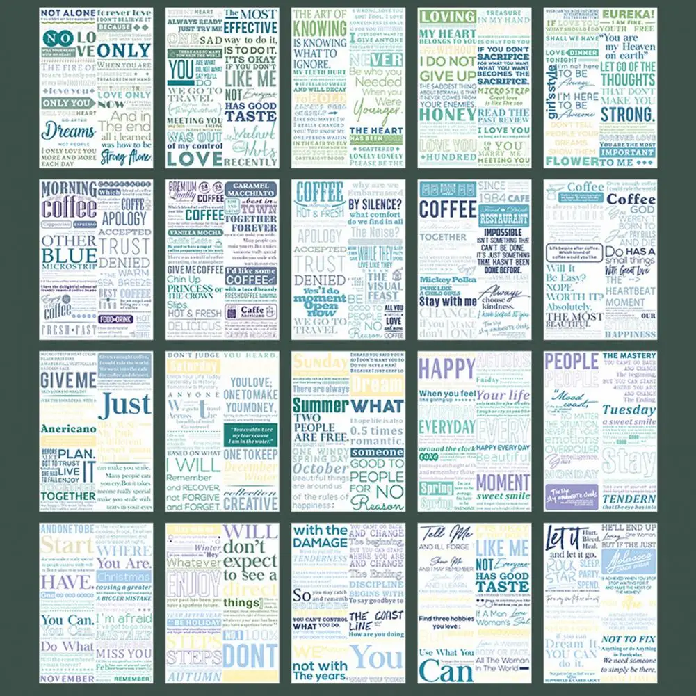 Scrapbook hiasan Vintage buku tempel buku tempel kerajinan kertas perencana dekorasi kamar 20 buah seni stasioner untuk Decoupage