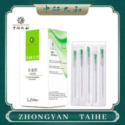 ZHONGYAN TAIHE Acupuncture Needle Sharp Disposable Sterile 100 PCS Each Needle with Indivual Guide Tube Therapy Beauty Massage