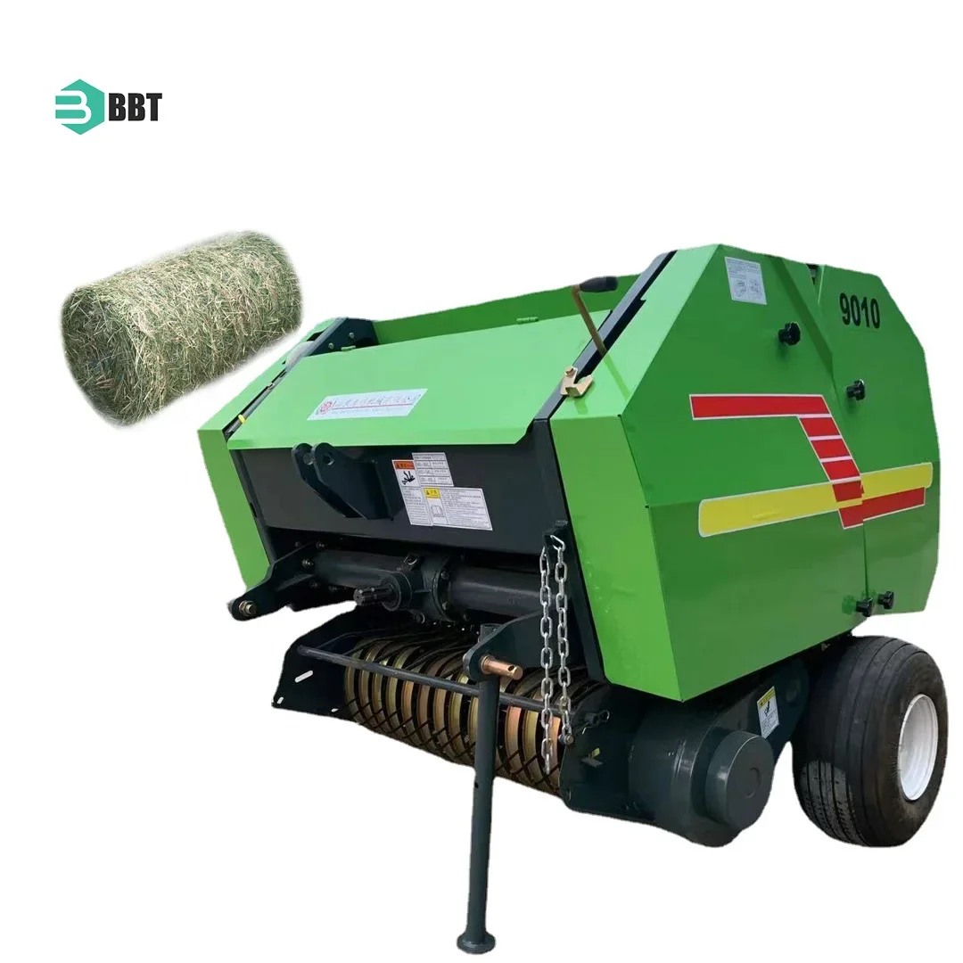 Forage Harvester Silage Baler Hay Straw Grass Press Baling Baler Machine Mini Round Baler For Hay And Straw