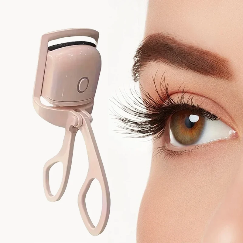 Long-lasting Electric Eyelash Curler Heating for Quick Shaping Pink Girly Design Convenient and Easy to Carry Eyelash Curler