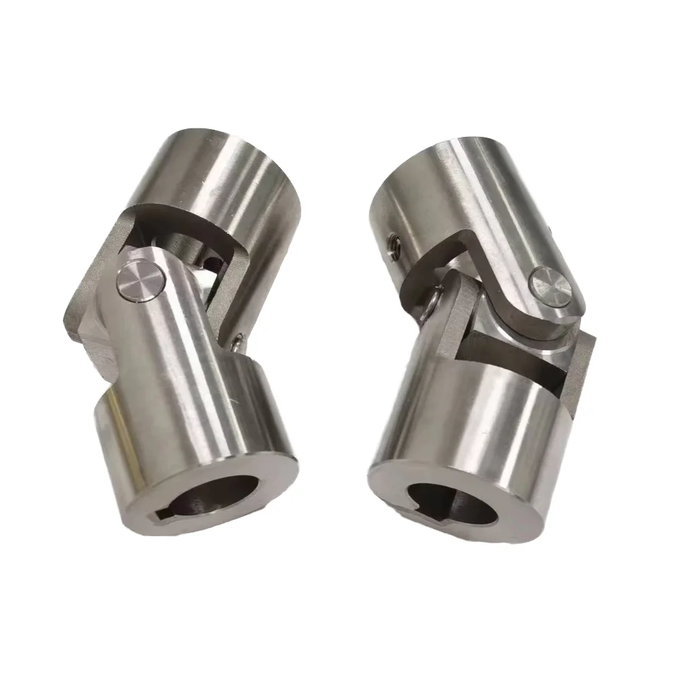 SUJU Small Rigid Universal Joints Shaft Coupling OEM Stainless Steel 10mm Bore Diameter 1000 RPM 3 Year Warranty