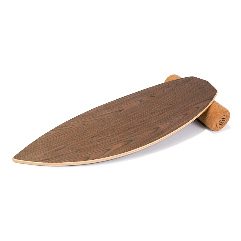 

Wholesale Eco-friendly Core Balancing Trainer Board Exercise Fitness Wooden Cork Roller Balance Board