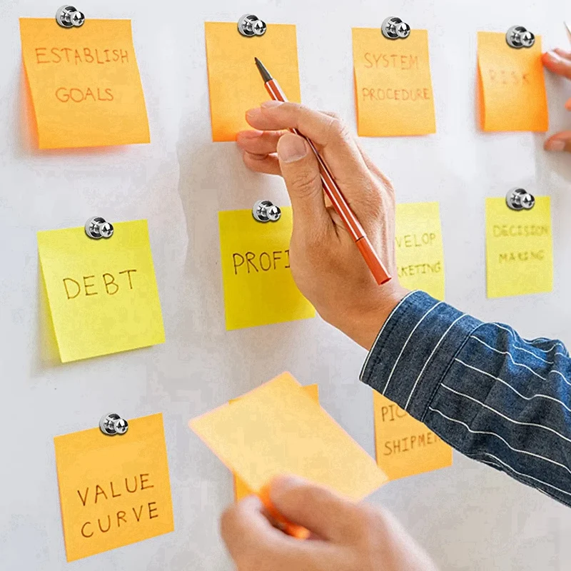 Магниты на холодильник для белых досок, 30 нажимных магнитов для холодильников, мощные неодимовые магниты на холодильник для офиса