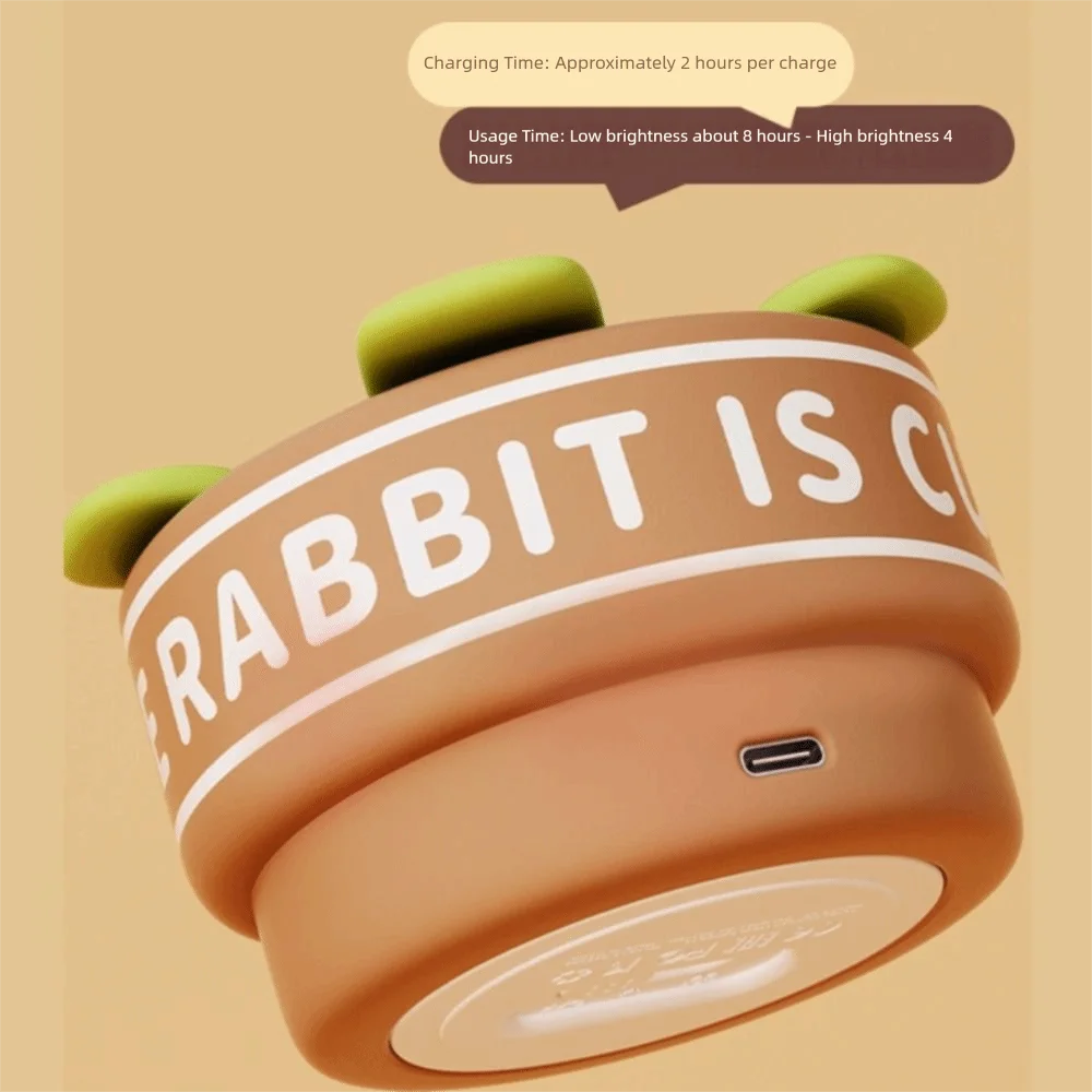 Timer Function Bedside Lamp Warm Lighting Effect Soft Lighting Cartoon Flower Night Light Silicone Design Creative Design